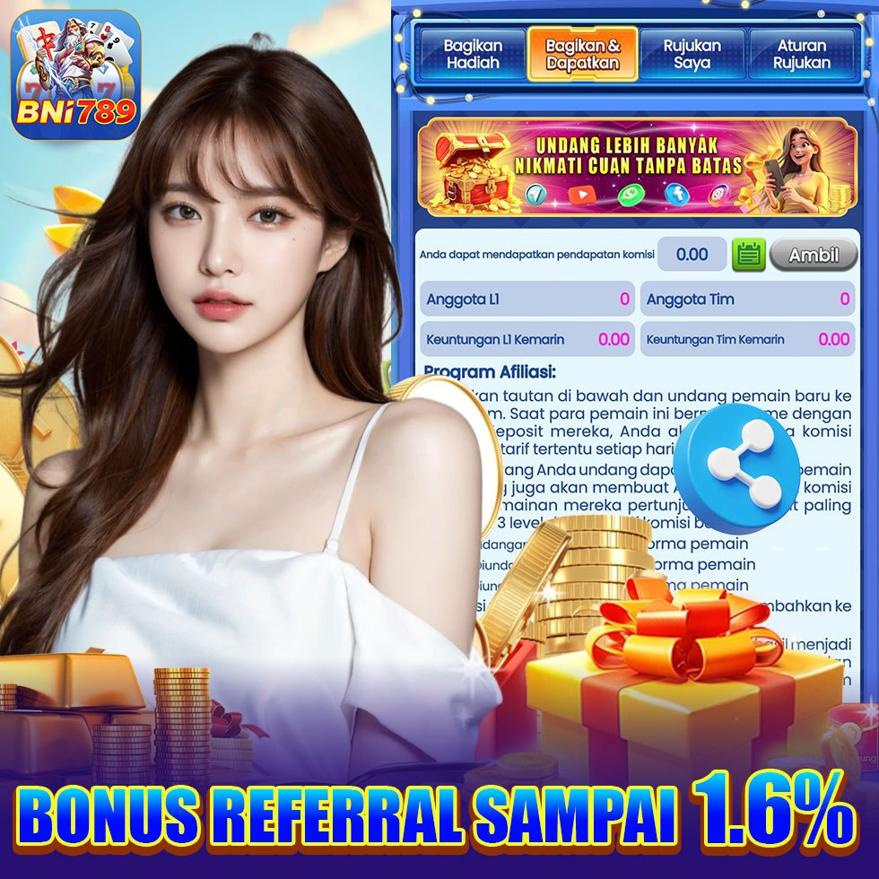 Slot Apk bonus referral sampai 1.6%